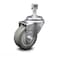 Service Caster 3.5 Inch Gray Polyurethane Wheel Swivel 1/2 Inch Threaded Stem Caster SCC SCC-TS20S3514-PPUB-121315 - alternate 1